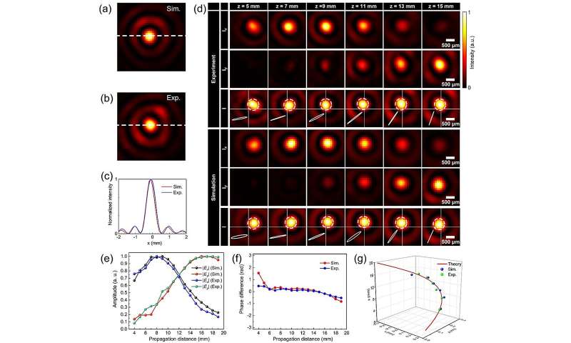 Structured light beams with controllable polarization along arbitrary trajectories